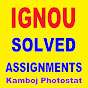 IGNOU SOLVED ASSIGNMENT
