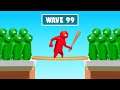 Can You Beat 100 Waves Of ZOMBIES? (Gang Beasts)