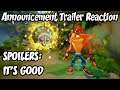 Crash Bandicoot 4: It's About Time - Announcement Trailer Reaction