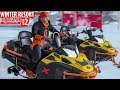 WINTER RESORT SIMULATOR 2 #4: SKIDOO-RENNEN - Challenge mit den Schneemobilen | WRS 2