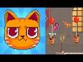 Crashy Cats - Gameplay Walkthrough Part 1 - Cute Cat Running (Android)