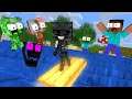 Monster School : FUNNIEST SURFING CHALLENGE - Minecraft Animation