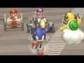 Sonic in Mario Kart Wii