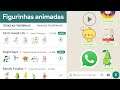 Testando os stickers animados do WhatsApp - Figurinhas animadas do Whatsapp beta