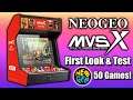 The NEOGEO MVSX First Look - New Neo Geo Arcade Cabinet!