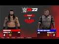 WWE 2K22: The Fiend vs Roman Reigns Gameplay (Playstation 5 Concept)