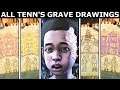 All Of Tenn's Grave Drawings For Violet & Louis - The Walking Dead Final Season 4 Episode 4