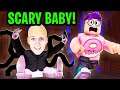 Can We Survive This SCARY ROBLOX BABY STORY?! (ADAM TURNED INTO BABY SLENDERMAN!)