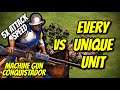 MACHINE GUN CONQUISTADOR vs EVERY UNIQUE UNIT | AoE II: Definitive Edition