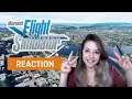 My reaction to the Microsoft Flight Simulator Official North American Trailer | GAMEDAME REACTS