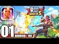 Ride Out Heroes - Gameplay Android e iOS - Parte 1 ( BATTLE DOYALE )
