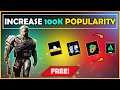 HOW TO INCREASE POPULARITY IN PUBG MOBILE |INCREASE 100K POPULARITY IN PUBG|GET FREE POPULARITY 2021