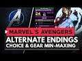 MARVEL'S AVENGERS | Alternate Endings, Player Choice & Gear Min-Maxing