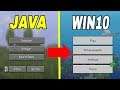 Minecraft How To Convert Java Worlds To Windows 10 (Java Edition to Bedrock) Tutorial