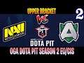 Navi vs Alliance Game 2 | Bo3 | Upper Bracket OGA Dota PIT Season 2 | DOTA 2 LIVE