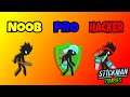 STICKMAN ZOMBIE SHOOTER - NOOB VS PRO VS HACKER