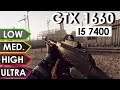 Escape from Tarkov GTX 1660 + i5-7400 | Low vs. Medium vs. High vs. Ultra | 1080p