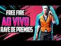 FREE FIRE AO VIVO AGORA LIVE  | RAVE DE PREMIOS | 4V4 RUMO AO MESTRE| GAMEPLAY | #FREEFIRE