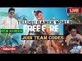 Freefire live telugu with controller | Join team codes | pc Live