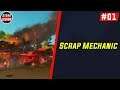 Scrap Mechanic - Survival - Part 1 - Getting Started & Exploring & Fighting