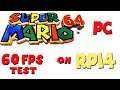 Super Mario 64   60 FPS TEST on RPI4
