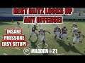 THE BEST WAY TO PLAY DEFENSE IN MADDEN 21! INSANE 3 MAN DISENGAGE NANO BLITZ! LOCK UP ANY OFFENSE
