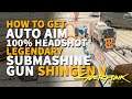 Auto Aim Submachine Gun Cyberpunk 2077 Shingen Mark V Legendary Smart Weapon