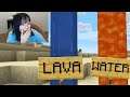 I trolled this Girl Streamer by SWAPPING Lava and Water Textures...