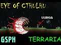 Let's play Terraria! p3 - First Boss Battle! (EYE OF CTHULHU)