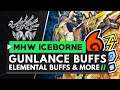 Monster Hunter World Iceborne | GUNLANCE BUFFS, ELEMENTAL DAMAGE BUFFS and Armor Skill Changes