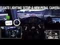 New Pedal Camera & New adjustable Elgato Lighting Setup for my Motion Simulator