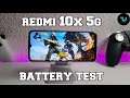 Redmi 10X/Note 10 5G Battery drain test/Gaming PUBG Screen on Time/after updates/temps Dimensity 820
