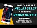 (Smooth) MIUI 12.5 Hellas XTRV 21.1.27 For Redmi Note 4 | Android 10 | Xiaomi Parts, PUBGM 90 Fps