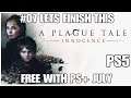 #07 Lets finish this, A Plague Tale Innocence, free with PS+ July, Playstation 5, gameplay