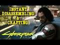 Cyberpunk 2077 Mods - Instant Disassembling & Crafting
