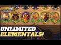 GOLDEN BRANN UNLIMITED ELEMENTALS! | Hearthstone Battlegrounds