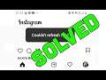 Solve Instagram Picture Not Loading Problem (couldn't refresh feed error) | 2021