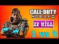 1 VS 4 | SOLO VS SQUAD | 22 KILLS WIN | COD MOBILE | Call of Duty Mobile