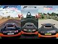 2011 Bugatti Veyron Super Sport | FH3 vs FH4 vs FM7 | Top Speed Battle - Stock