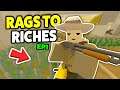 BUILDING A NEW LIFE! - Unturned Roleplay Rags To Riches New Life EP 1 (Mining Metal for $$$$)