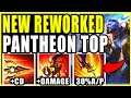 Reworked Pantheon Top Is Actually SUPER Strong now! 30% FREE ARMOR PEN! - League of Legends