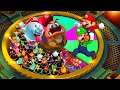 Super Mario Party Minigames - Mario Luigi Brothers vs Armless Boo and Legless Goomba