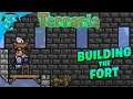 Terraria 1.4 - The Building of Fort Nerd and Mine Shaft to HELL!