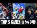 Top 5 Game Releases in November 2019
