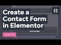 Create an Elementor Contact Form for WordPress