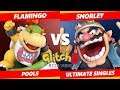 Glitch 8 SSBU - Flamingo (Bowser Jr, Isabelle) Vs. Snorley  (Wario) Smash Ultimate Tournament Pools