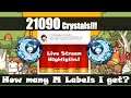 Maplestory m - M Label Crafting using 21090 Crystals - Live Stream Highlights