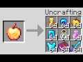 Minecraft UHC but crafting is reversed... and random drops.