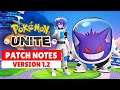 Pokemon Unite PATCH NOTES V1.2 GAMEPLAY TRAILER NEWS MOBILE NINTENDO SWITCH ポケモンユナイト V1.2 パッチノート