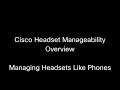 Cisco Headset Manageability in CUCM